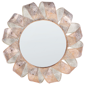 Espelho mangalore 54 cm 54 cm metal branco