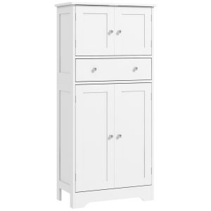Aparador para sala de estar aglomerado branco 60x30x128 cm