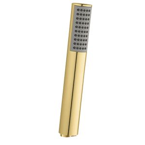 Kibath manopla de chuveiro de 1 posição brushed redondo gold abs escovado