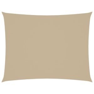 vidaXL toldo de vela rectangular tela oxford beige 2x3,5 m