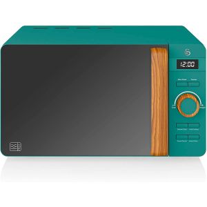 Micro-ondas 20L,6 níveis de Funcionamento, Tempori Verde 800W SWAN SM22036