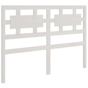 vidaXL cabecero de cama madera maciza de pino blanco 125,5x4x100 cm