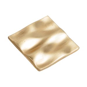 Puxador 40x40mm latão acetinado, lote de 12