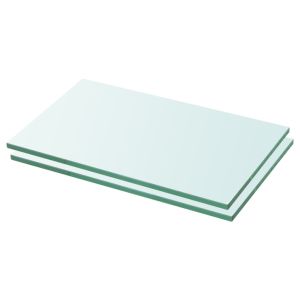 Prateleiras 2 pcs 30x12 cm vidro transparente