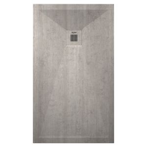 Ondee - base de duche nola 3 - cortável - 80x140 - resina - betão - batoque
