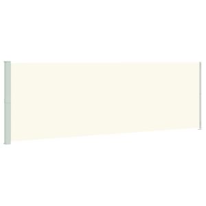 Toldo lateral retrátil para pátio 200x600 cm cor creme