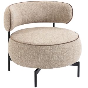 Poltrona 81x82x73 cm linho (100% poliéster) color beige Homcom