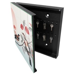 Caixa para chaves decorativa 30x30x5, abertura à esquerda tulup