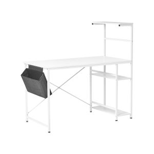 Secretária aramingo 120 cm 60 cm com arrumação branco