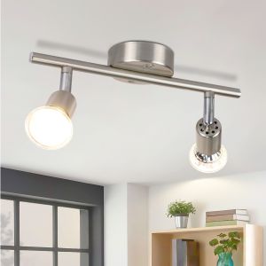 Nettlife luminária de teto prata gu10 26x15