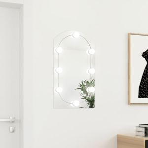 Espelho com luzes LED 70x40 cm vidro arqueado pt9434