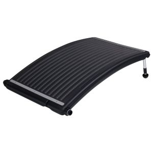 Painéis de aquecimento solar curvos p/ piscina 2 pcs 110x65 cm
