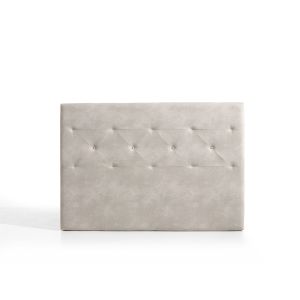 Cabeceira zafiro para cama de 80 de tela branco roto 115x115x8. Matris