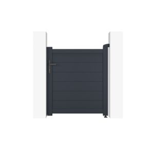 Portão de jardim eiger 1m h.115cm + kit de inversão para abertura