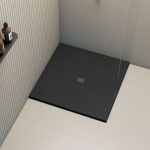 Base de duche poaLGi 90x90 cm preto - série hos's