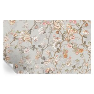 Papel de parede vinílico padrão romântico 416x254 tulup