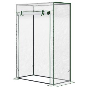 Estufa de jardim em metal transparente 100x50x150 cm