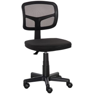 Cadeira de escritório malha, esponja e nylon preto 43x48x89.5 cm