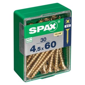 Tirafondo cabeza plana yellox - m - 4,5x60 mm