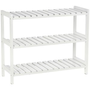 Sapateira 70x26x57,5cm madeira de pinho e mdf color blanco Homcom