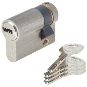 Fechadura meio cilindro - yale - yc1000+ - 30x10 mm - 6 pinos - 4 chaves re