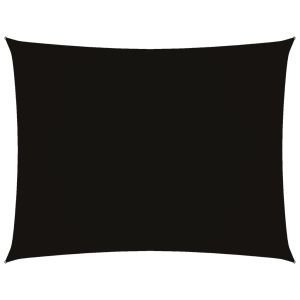 vidaXL toldo de vela rectangular tela oxford negro 2x3 m