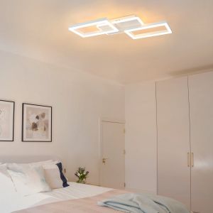 Nettlife LED luz de teto 48w lâmpada regulável  com controle remoto design