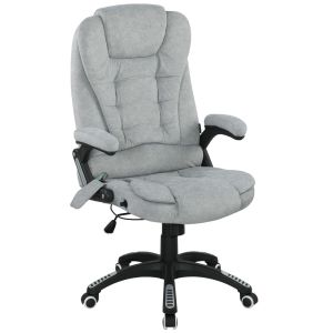 Cadeira de escritório com massagem 65x71x110-120 cm poliéster color gris