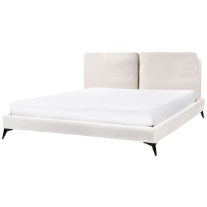 Cama bouclé melle 180 x 200 cm branco creme
