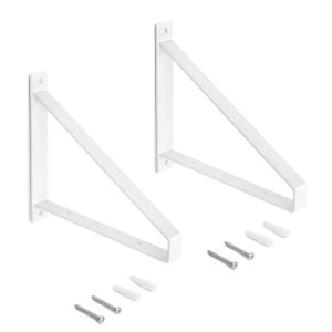 Jogo de suportes para prateleiras em madeira shelf com forma triangular