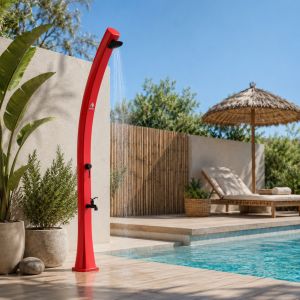 Chuveiro solar sined 25l 226cm pead latão anticalcário lavapes