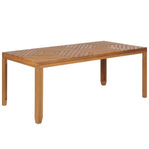 Mesa de refeição de jardim baratti 180 cm 90 cm madeira de acácia castanho