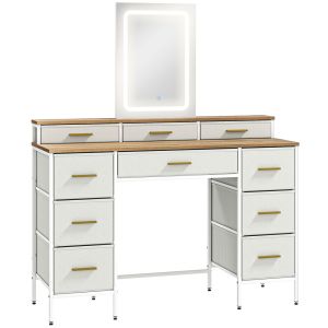 Toucador 118,5x39,5x140 cm color marrón Homcom, casa - quarto