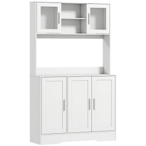 Armário de cozinha 108x35x180 cm color blanco Homcom, casa - cozinha