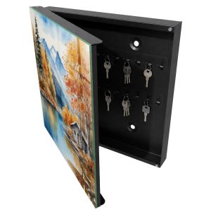 Caixa para guardar chaves decorativa 30x30x5, abertura à esquerda tulup