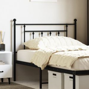 Cabeceira de cama 107 cm metal preto ewg3780