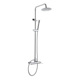 Conjunto chuveiro monocomando milos cromo-imex