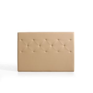 Cabeceira zafiro para cama de 100 de polipiel camel 115x115x8. Matris