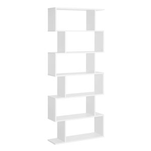 Entante livraria 80x23x192 cm painel de partículas color blanco Homcom