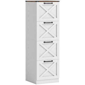 Arquivador 40x40x131 cm color blanco Homcom