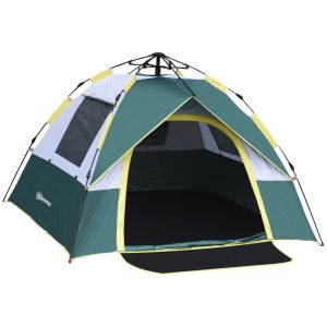 Tenda campismo poliéster, tecido oxford, fibra de vidro, lona pe