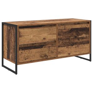 Móvel de tv - helloshop26 - 100 x 36 x 49,5 cm - madeira de engenharia - pé