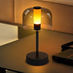 Nettlife lâmpada de mesa LED preto 24.5x13