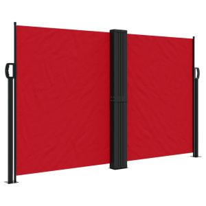 Toldo lateral retrátil 140x1000 cm vermelho