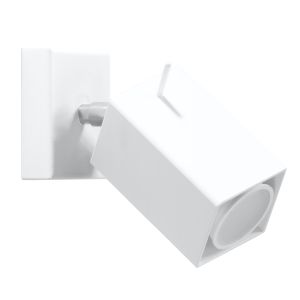 Lâmpada de parede merida 1 branco aço 8x8x16cm