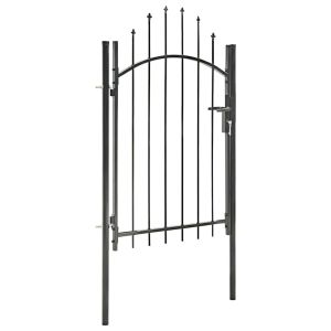 Portão de jardim 1x2 m aço preto