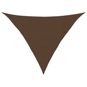 vidaXL toldo de vela marrón hdpe 160 g/m² 4x4x5,8 m