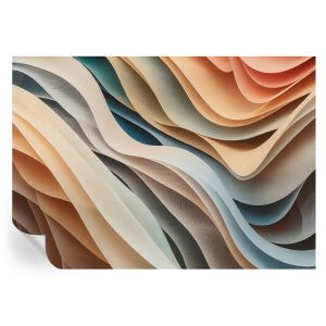 Papel de parede adesivo formas onduladas 208x146 tulup