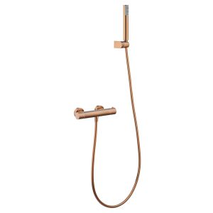 Kit de duche termostático bless ouro rosa escovado [ imex® ]