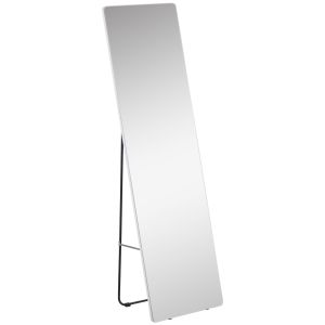 Espelho de pé liga de alumínio e vidro prata 45x37x158.5 cm